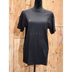 C. PARIS ACCENT 'NO ACCENT NO CELINE' T-SHIRT VAUGHN BLACK NWOT MEDIUM